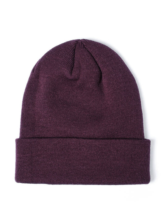 Emerson Beanie Unisex Căciulă cu Tricotaj Rib în culoarea Violet