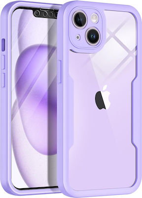 Techsuit 360 Full Cover Set with Glass Purple (iPhone 13)