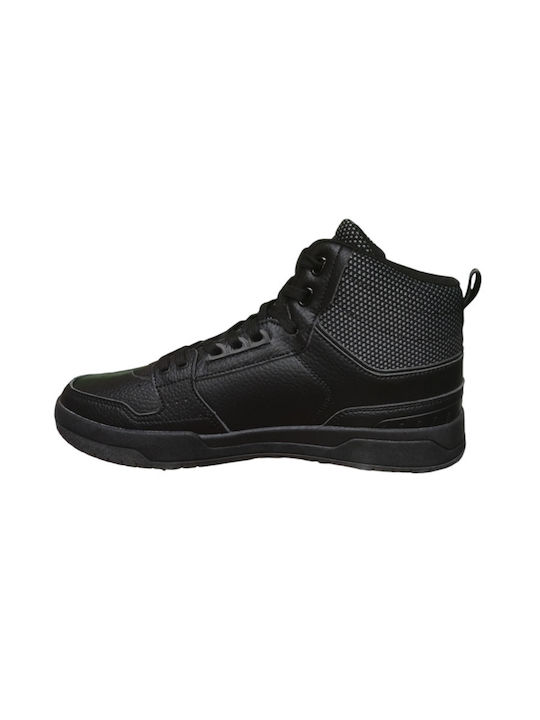 Track High Men's Athletic Shoes Total Black
