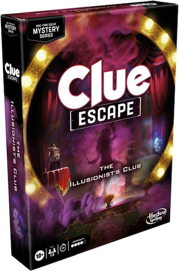 Board Game Cluedo Escape - The Illusionists Club for 1-6 Players 10+ Years Old (ES) Hasbro