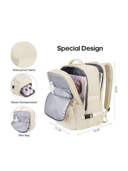 R&J Backpack Αδιάβροχο 32lt Μπεζ