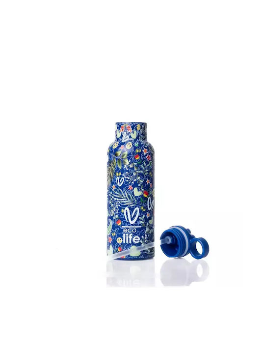 Ecolife Παγούρι Ανοξείδωτο 500ml Μπλε