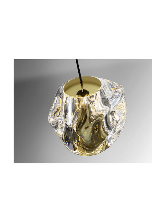 Zaria Pendant Light Single-Light with Warm White Light Gold