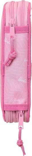 Safta 412310854 Barbie Girl Fabric Pencil Case Pink