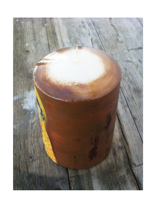 Artifact Candle Cylinder Kiss by Klimt 10 X 15 Cm