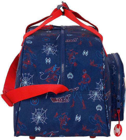 Safta Spiderman Neon Sack Voyage Blue Fabric L40xW24xH23cm
