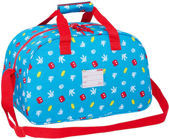 Safta Mickey Mouse Fantastic Sack Voyage Light Blue Fabric L40xW24xH23cm