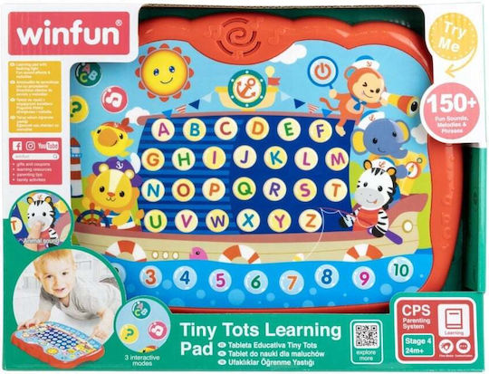 Winfun Baby Laptop-Tablet Educational with Music and Sounds for 24++ Months