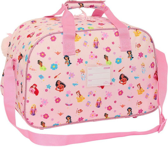 Safta Disney Princess Summer Adventures Σακ Βουαγιάζ Ροζ Υφασμάτινο Μ40xΠ24xΥ23εκ.