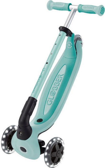 Globber Kids Scooter Go.Up Baby Lights 360 3-Wheel with Seat for 15 Months Mint