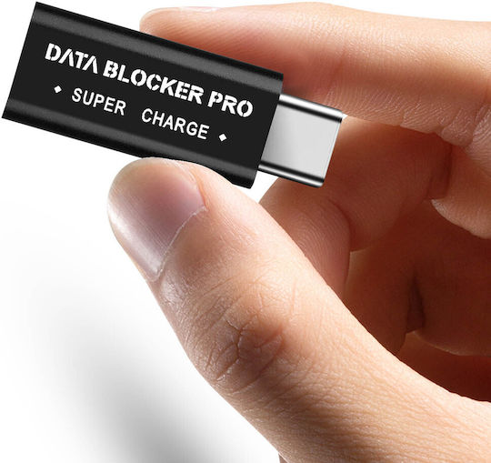 Avizar Usb-c Data Blocker Super Charge Black