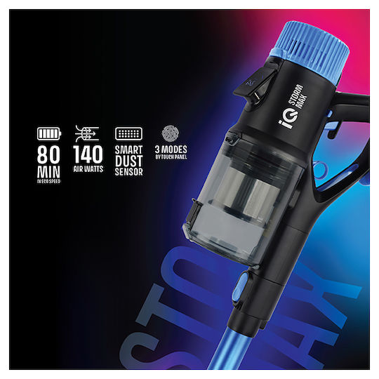 IQ Storm Max Rechargeable 2 in 1 Stick & Handheld Vacuum 37V Blue