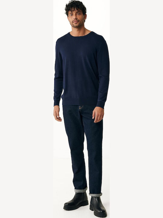 Long Sleeve Navy Blouse