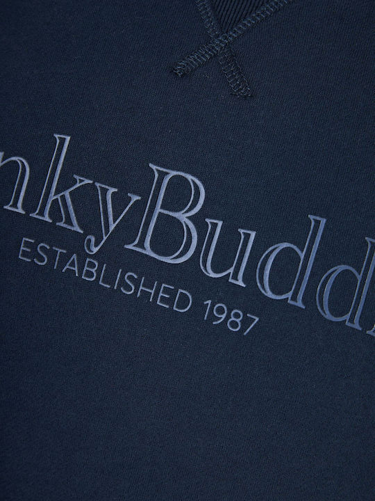 Funky Buddha Ανδρικό Φούτερ Navy Μπλε