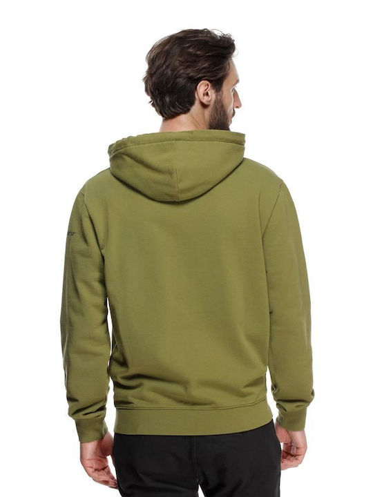 Dainese Men's Sweatshirt Jacket with Hood Olive branch