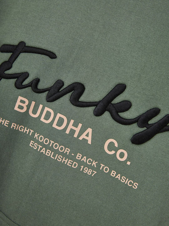 Funky Buddha Men's Sweatshirt Jacket with Pockets Green