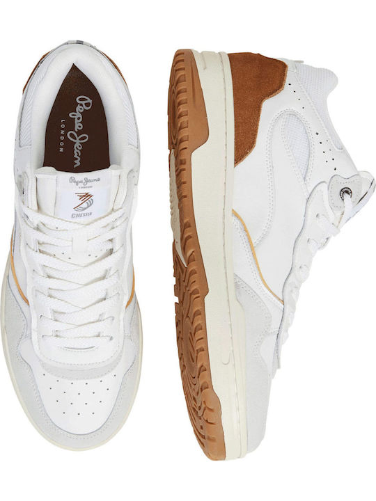 Pepe Jeans Chester Evolution Sneakers White Camel