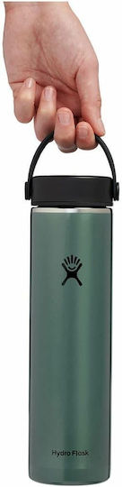 Hydro Flask Lightweight Wide Flex Cap Bottle Thermos Stainless Steel BPA Free 710ml Serpentine