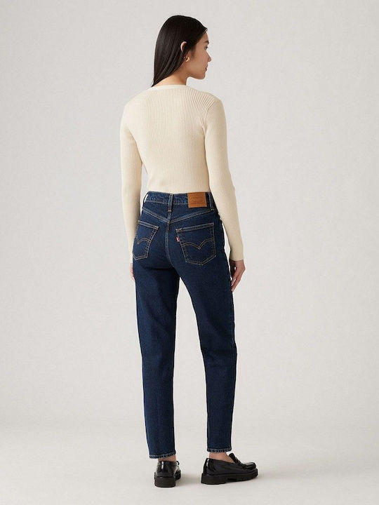 80s Mom Damenjeans in Mom-Passform Med Indigo