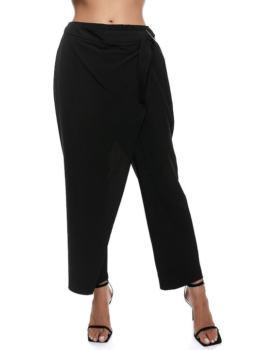 RichgirlBoudoir Women's Fabric Trousers in Loose Fit Black