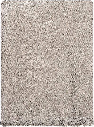 Beauty Home Lamb Art 8573 Armchair Throw Chenille 180x170cm Beige 8573MON