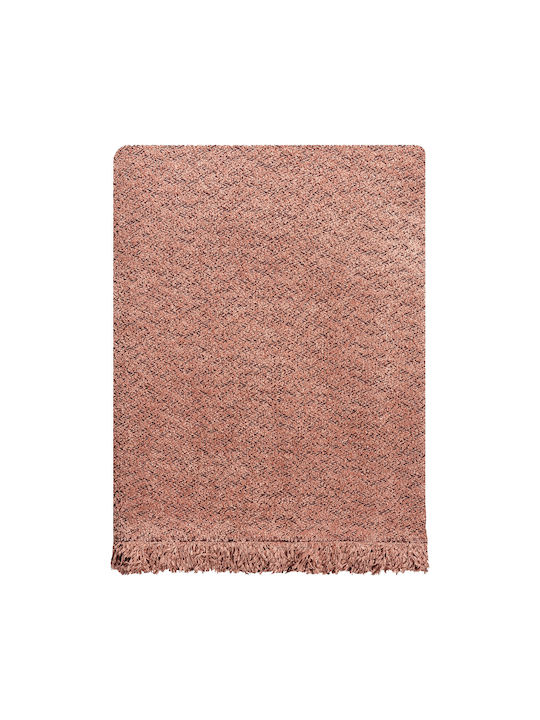 Beauty Home Lamb Art 8570 Armchair Throw Chenille 180x170cm Pink 8570MON