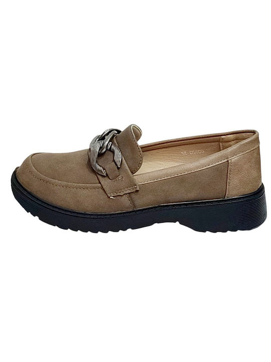 B-Soft Women's Moccasins in Khaki Color