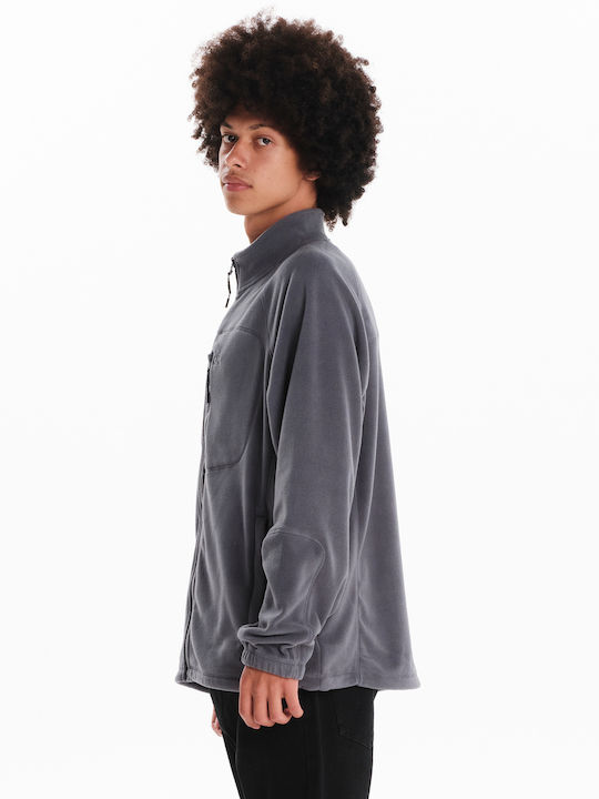 Ανδρική Ζακέτα Fleece Γκρι