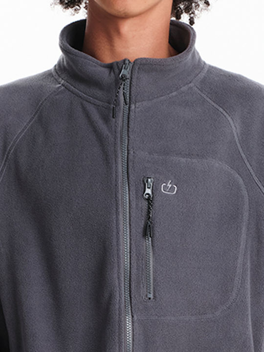 Ανδρική Ζακέτα Fleece Γκρι
