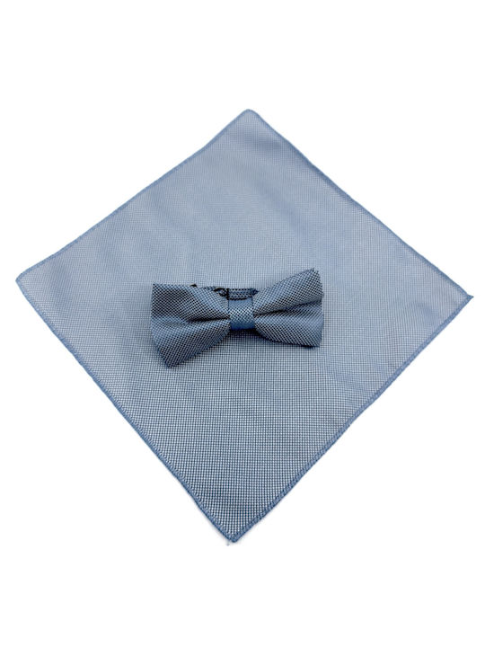 Legend Accessories Bow Tie Set with Pochette Blue