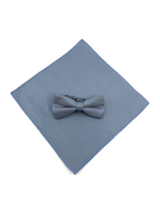 Legend Accessories Bow Tie Set with Pochette Blue