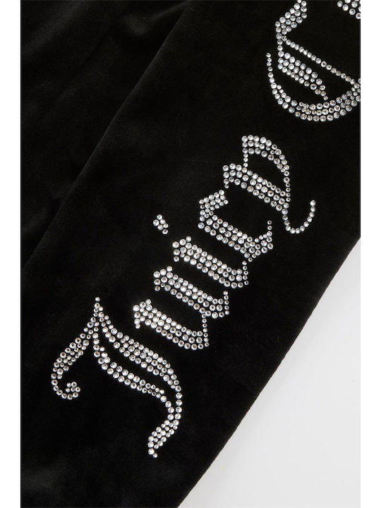 Cropped Women's Sweatshirt Jacket Velvet Black