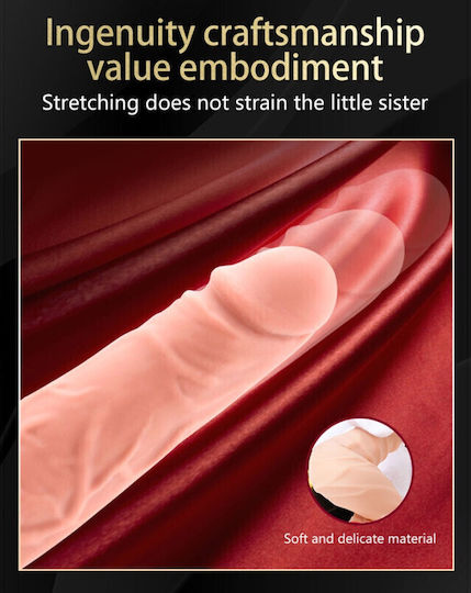 Thrusting Multi Functional Expandable Realistic Vibrator 6.5 Inch