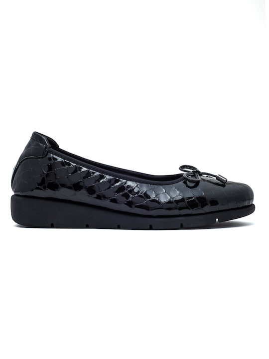 Air Anesis Damen Ballerinas aus Lackleder in Schwarz Farbe