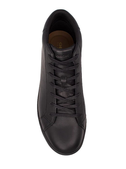 U Spherica Leather Black Men's Boots