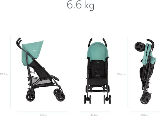 Graco EZLite Umbrella Stroller Suitable for Newborn Mint 6.6kg