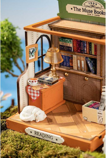 Rolife Παιχνίδι Κατασκευών Robotime The Muse Bookshop DIY Miniature House