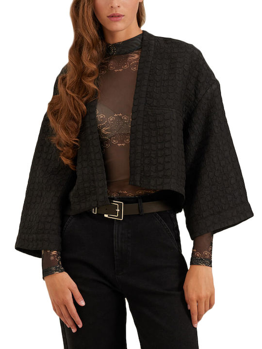 Namaste Short Women's Knitted Cardigan Black