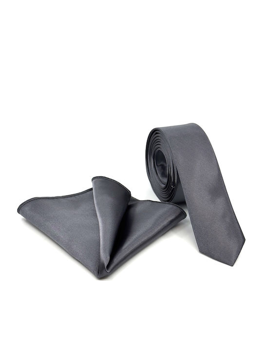 Legend Accessories Herren Krawatten Set Monochrom in Gray Farbe