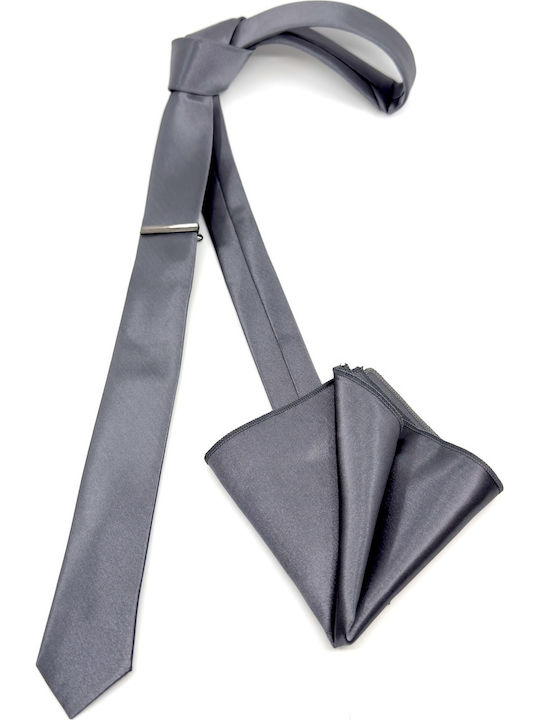 Legend Accessories Herren Krawatten Set Monochrom in Gray Farbe