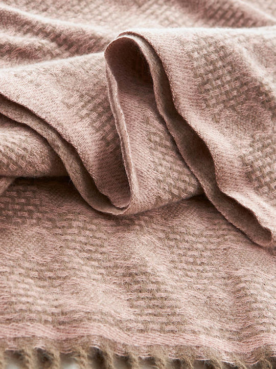 Verde Women's Wool Scarf Pink