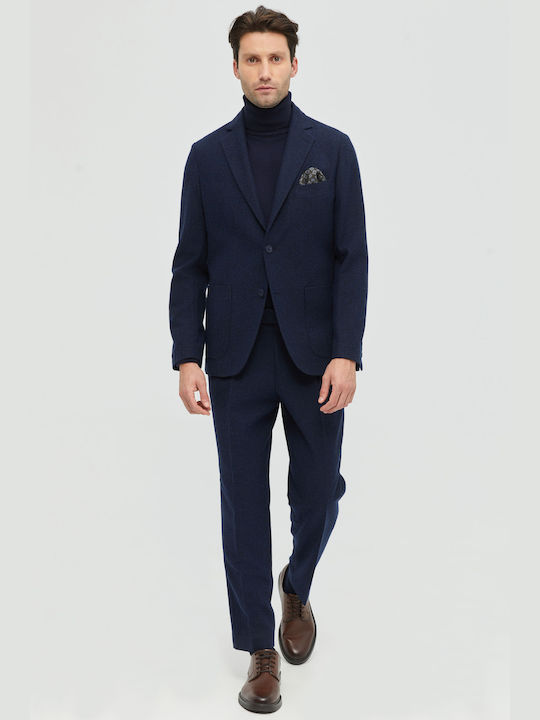 Aristoteli Bitsiani Men's Winter Suit BLUE