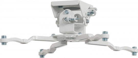 B-Tech Βάση Projector Οροφής με Μέγιστο Φορτίο 25kg Λευκή