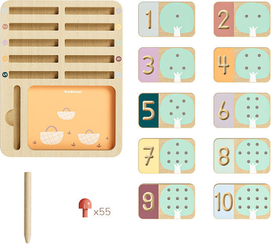 Topbright Fruit Trees Educational Game Knowledge made of Wood for 3+ years Years Old