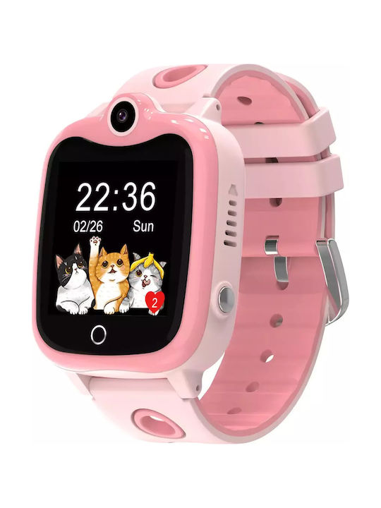 Nubi Παιδικό Smartwatch 4G με Κάμερα Ροζ