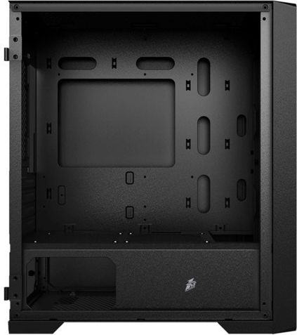 1STPLAYER Trilobite T4 Mesh Геймърско бюро Мини кула Компютърна кутия със страничен прозорец Черен