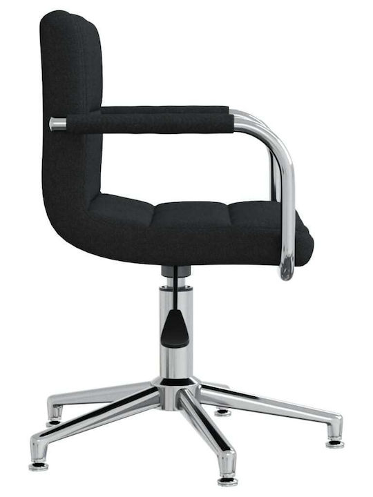 Rotating Chair Visitor in Black Color 48x47x74cm 1pcs