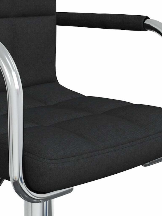 Rotating Chair Visitor in Black Color 48x47x74cm 1pcs