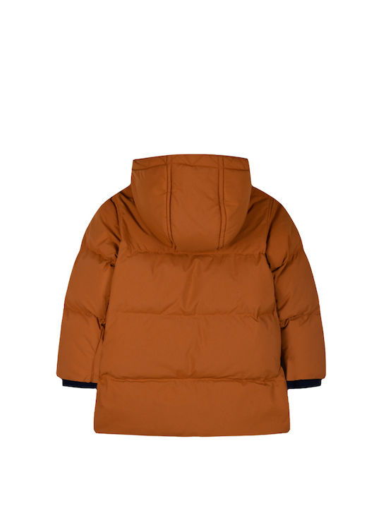 Energiers Kids Casual Jacket with Lining & Hood Coffee