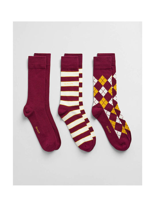 Gant Herren Socken Red wine 3Pack